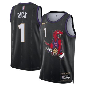 Canotte Uomo Toronto Raptors Grady Dick Nike 2024-25 City Edition Nero Swingman